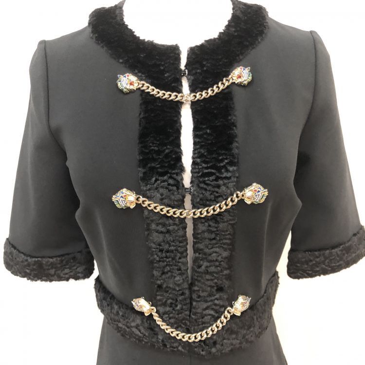 Gucci Gucci Faux Fur Chain Detail Dress XS Size XS / US 0-2 / IT 36-38 - 6 Thumbnail