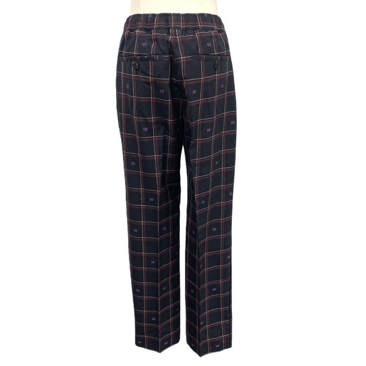 Gucci Gucci Plaid Logo Wool Pants Size 44 Size US 28 / EU 44 - 2 Thumbnail