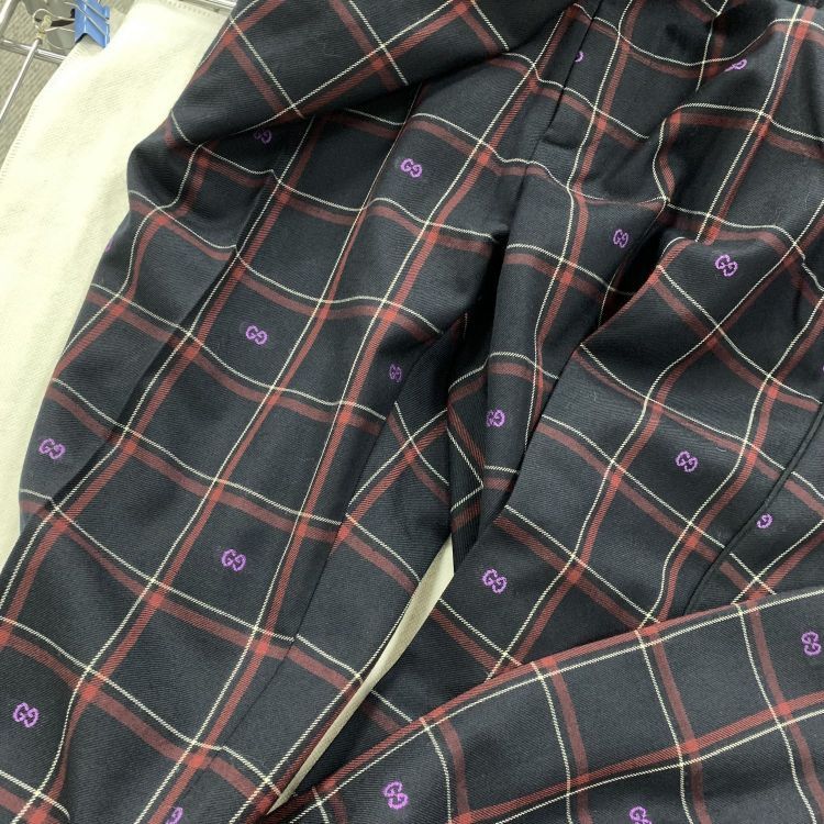 Gucci Gucci Plaid Logo Wool Pants Size 44 Size US 28 / EU 44 - 7 Thumbnail