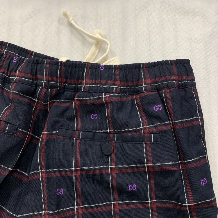 Gucci Gucci Plaid Logo Wool Pants Size 44 Size US 28 / EU 44 - 10 Thumbnail