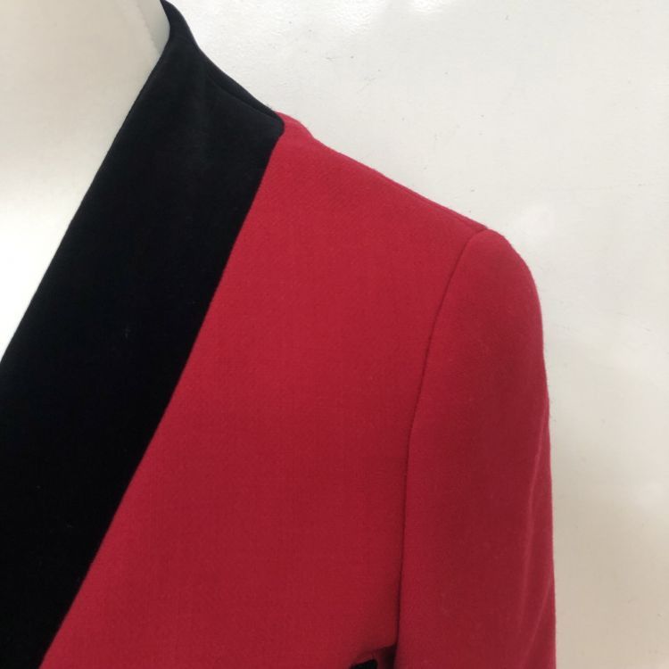 Gucci Gucci Red Velvet Trim Coat Size 36 Size XS / US 0-2 / IT 36-38 - 8 Thumbnail