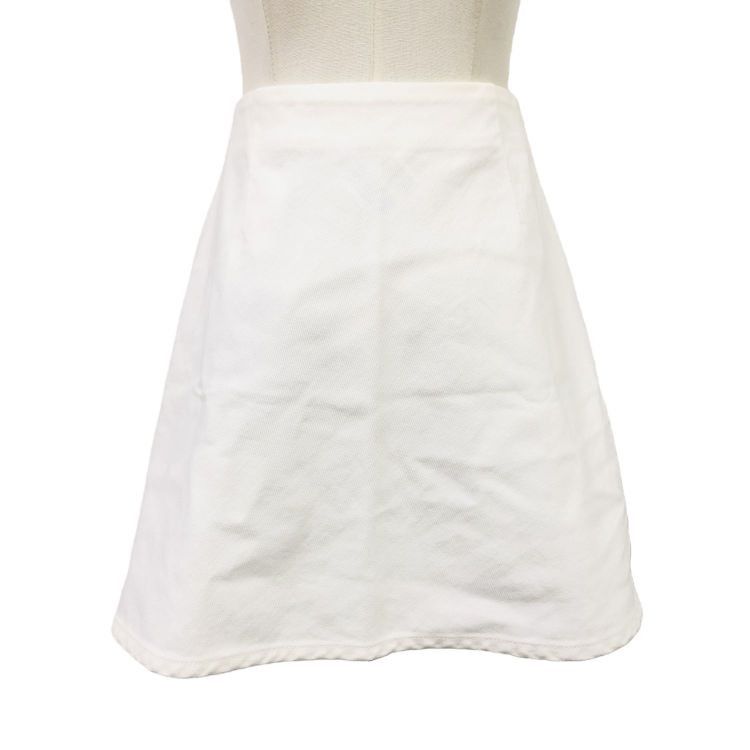 Gucci Gucci White Button Front Mini Skirt Size 36 Size 25" / US 0 / IT 36 - 2 Thumbnail