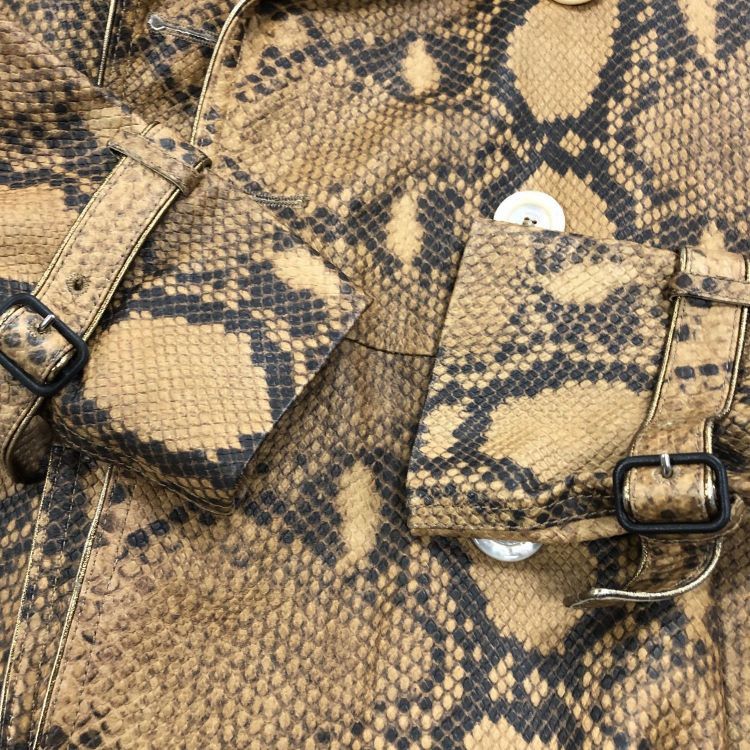 Gucci Gucci Snakeskin Print Trench Coat Size 42 Size M / US 6-8 / IT 42-44 - 8 Thumbnail