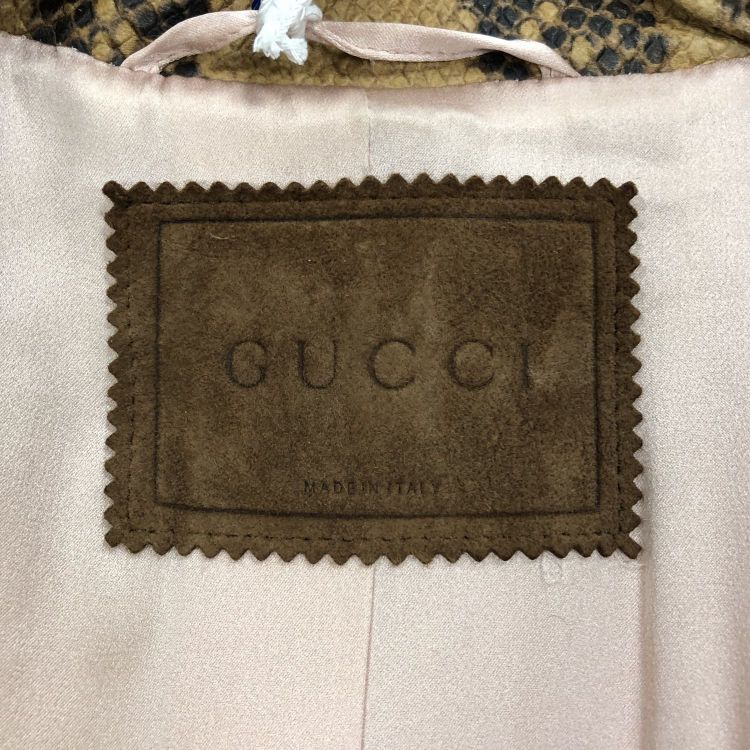 Gucci Gucci Snakeskin Print Trench Coat Size 42 Size M / US 6-8 / IT 42-44 - 3 Thumbnail