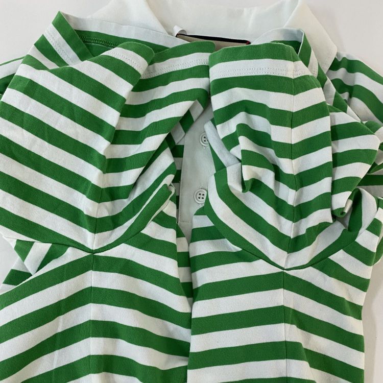 Gucci Gucci Green Striped Logo Polo Shirt Size XXS Size XXS / US 00 / IT 34 - 10 Thumbnail