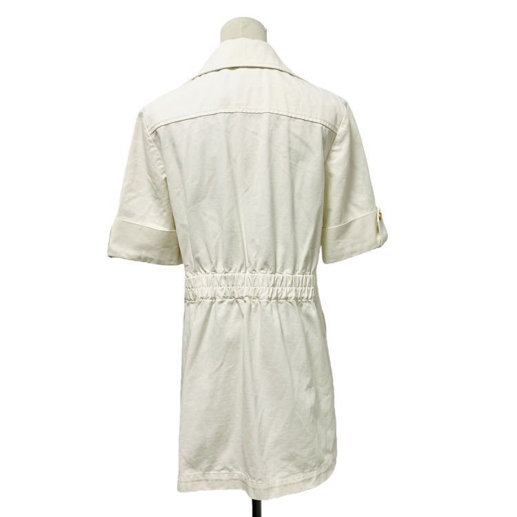 Gucci Gucci White Zip Front Midi Dress Size 42 Size M / US 6-8 / IT 42-44 - 2 Thumbnail