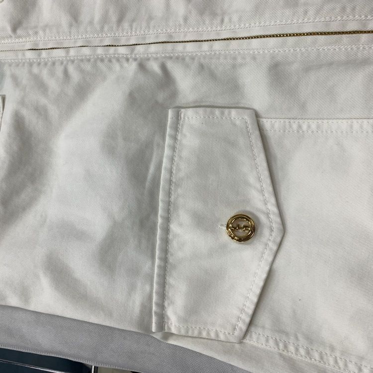Gucci Gucci White Zip Front Midi Dress Size 42 Size M / US 6-8 / IT 42-44 - 12 Thumbnail