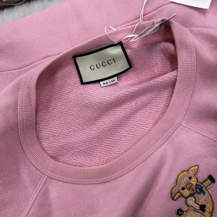 Gucci Gucci Pig Embroidery Sweatshirt Size S Size S / US 4 / IT 40 - 6 Thumbnail