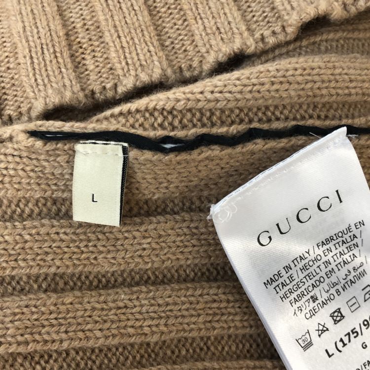 Gucci Gucci Ribbed Wool Cashmere Turtleneck Sweater Size L Size US L / EU 52-54 / 3 - 4 Thumbnail