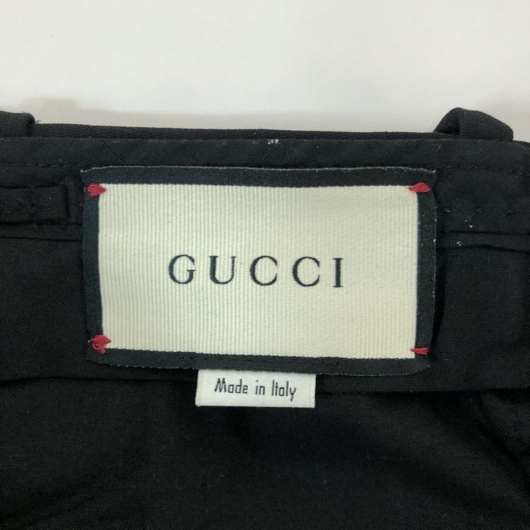 Gucci Gucci Black Wool Silk Pants Size 38 Size 26" / US 2 / IT 38 - 3 Thumbnail