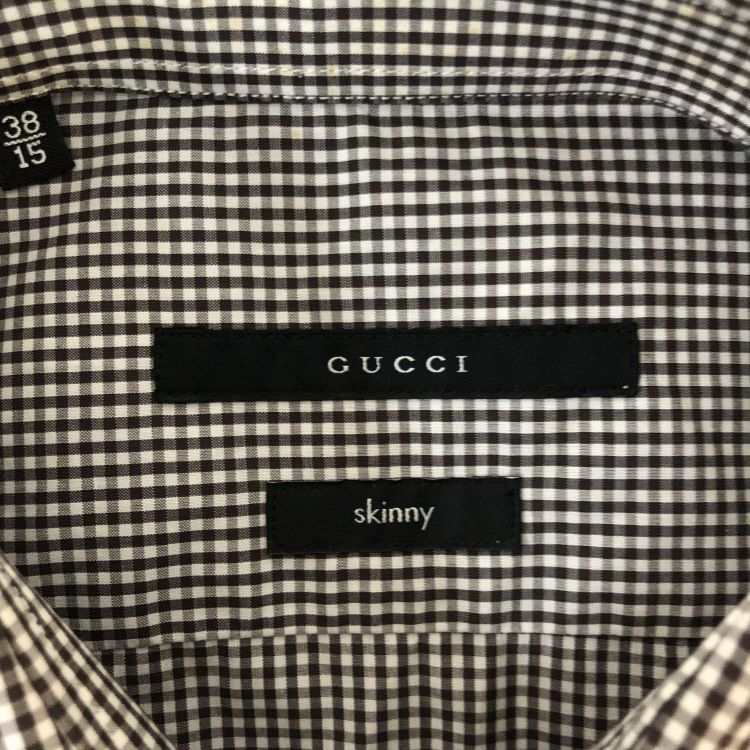 Gucci Gucci Gingham Check Button Up Shirt Size S Size US S / EU 44-46 / 1 - 3 Thumbnail