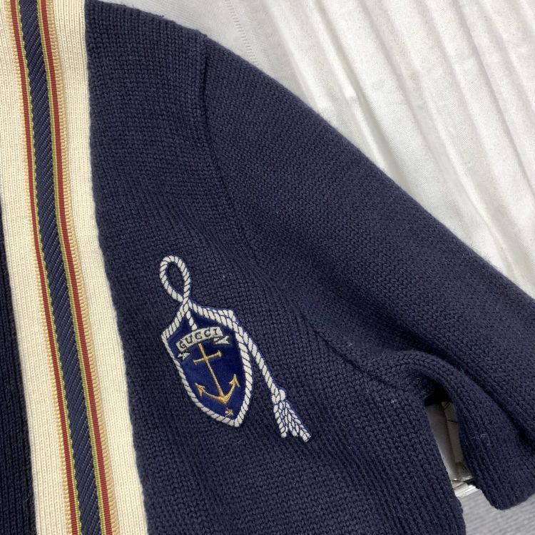 Gucci Gucci Anchor Patch Cardigan Size S Size US S / EU 44-46 / 1 - 7 Thumbnail