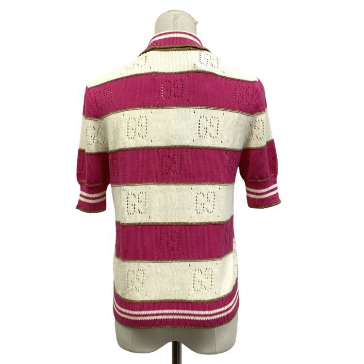 Gucci Gucci GG Logo Knit Polo Shirt Size XS Size XS / US 0-2 / IT 36-38 - 2 Thumbnail