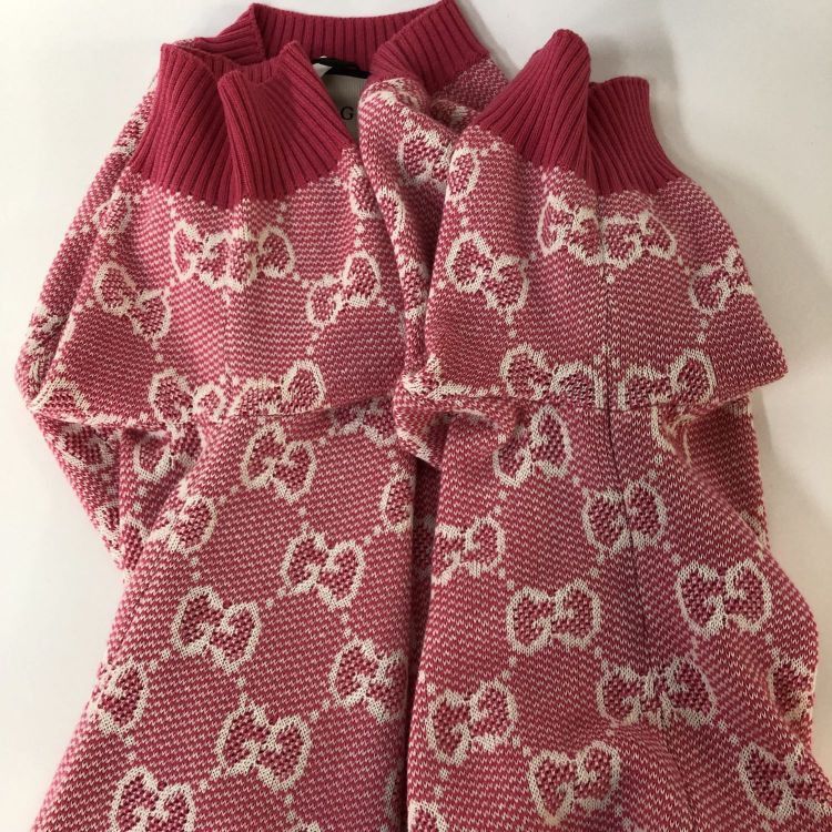 Gucci Gucci Pink GG Monogram Knit Dress Size S Size S / US 4 / IT 40 - 9 Thumbnail