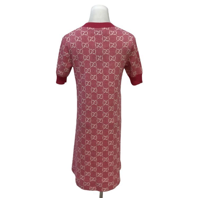 Gucci Gucci Pink GG Monogram Knit Dress Size S Size S / US 4 / IT 40 - 2 Thumbnail