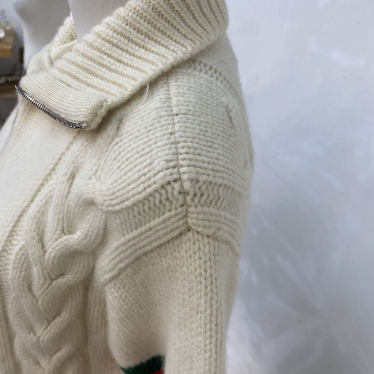 Gucci Gucci Cable Knit Zip Sweater Size XS Size US XS / EU 42 / 0 - 7 Thumbnail