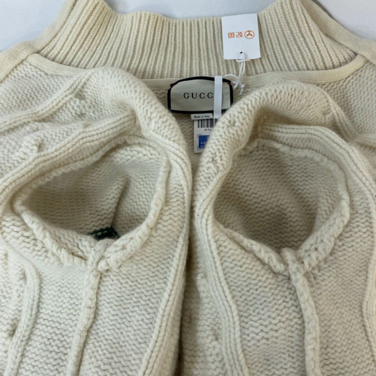 Gucci Gucci Cable Knit Zip Sweater Size XS Size US XS / EU 42 / 0 - 9 Thumbnail