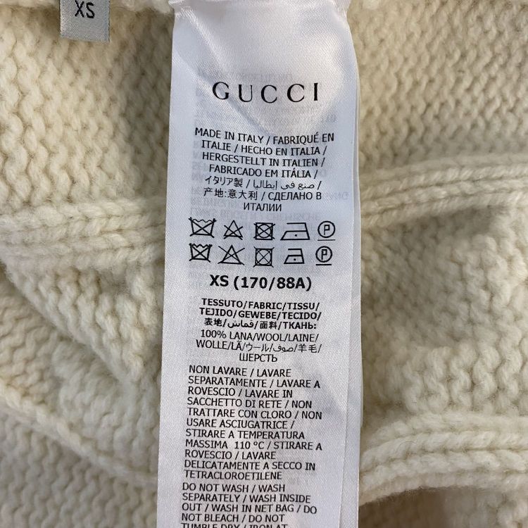 Gucci Gucci Cable Knit Zip Sweater Size XS Size US XS / EU 42 / 0 - 5 Thumbnail
