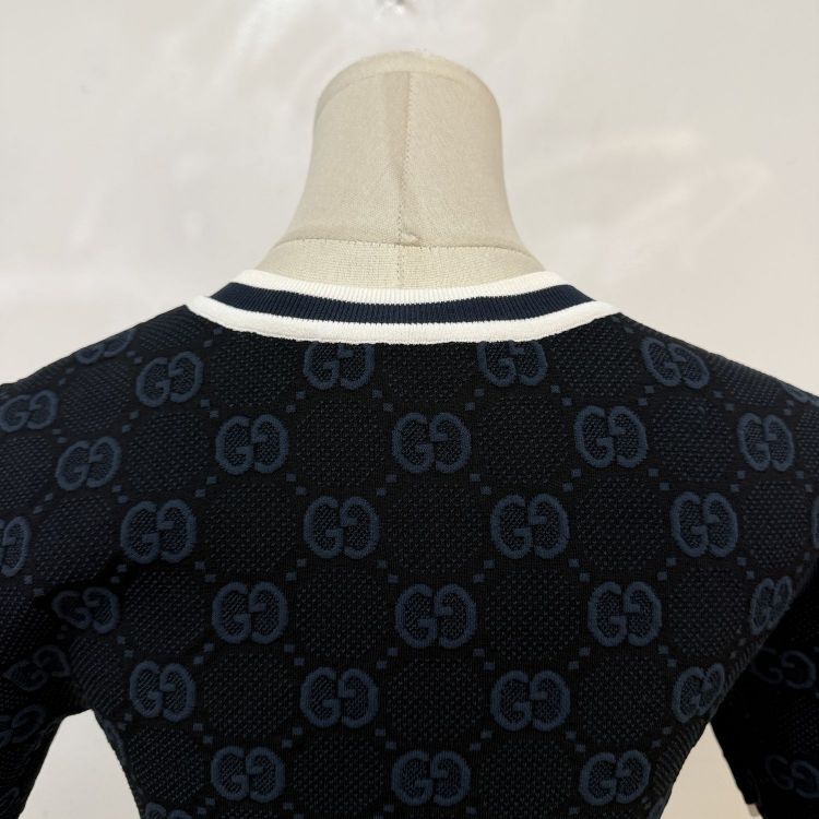 Gucci Gucci GG Logo Zip Knit Polo Size XS Size XS / US 0-2 / IT 36-38 - 10 Thumbnail