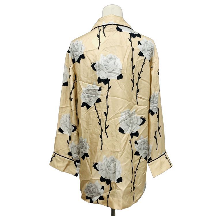 Gucci Gucci Rose Print Silk Button Up Size 38 Size XS / US 0-2 / IT 36-38 - 2 Thumbnail