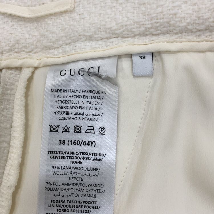 Gucci Gucci White Wool Pants Size 38 Size 26" / US 2 / IT 38 - 7 Thumbnail