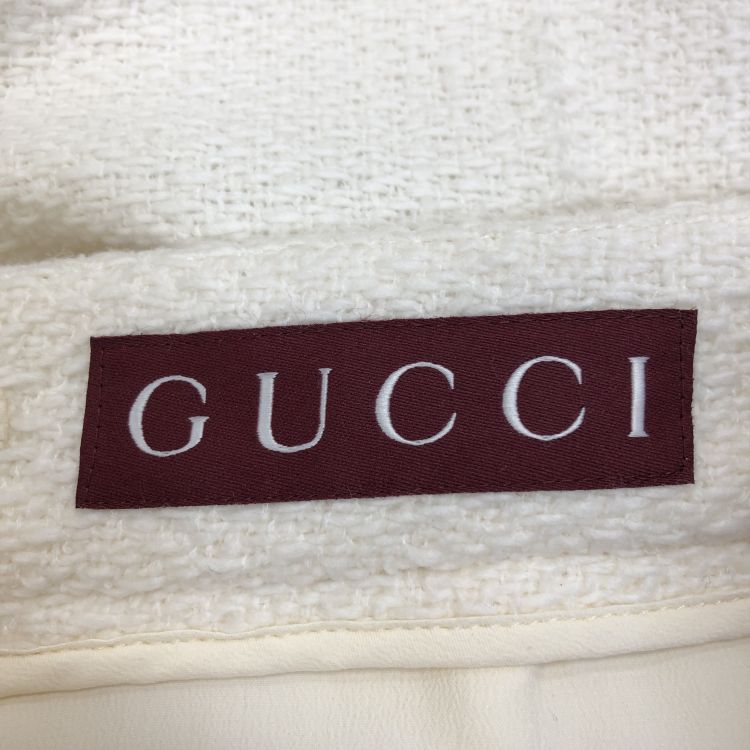 Gucci Gucci White Wool Pants Size 38 Size 26" / US 2 / IT 38 - 3 Thumbnail