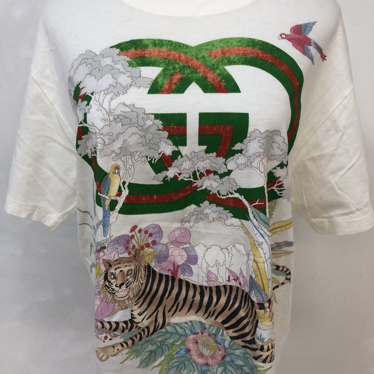 Gucci Gucci Tiger Graphic T-Shirt White Size S Size US S / EU 44-46 / 1 - 5 Thumbnail