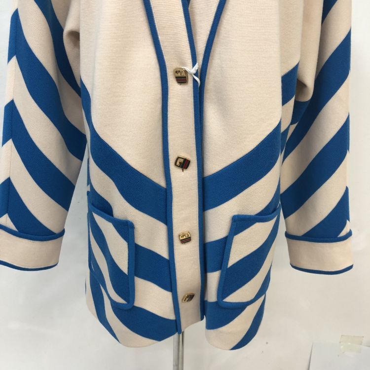 Gucci Gucci Striped Logo Cardigan Size M Size US M / EU 48-50 / 2 - 10 Thumbnail