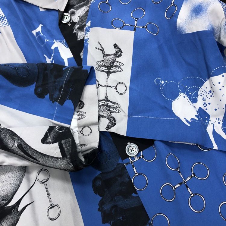 Gucci Gucci Printed Horse Motif Button Up Shirt Size M Size US M / EU 48-50 / 2 - 11 Thumbnail
