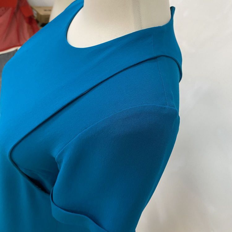 Gucci Gucci Blue Silk Blouse Size 36 Size XS / US 0-2 / IT 36-38 - 7 Thumbnail
