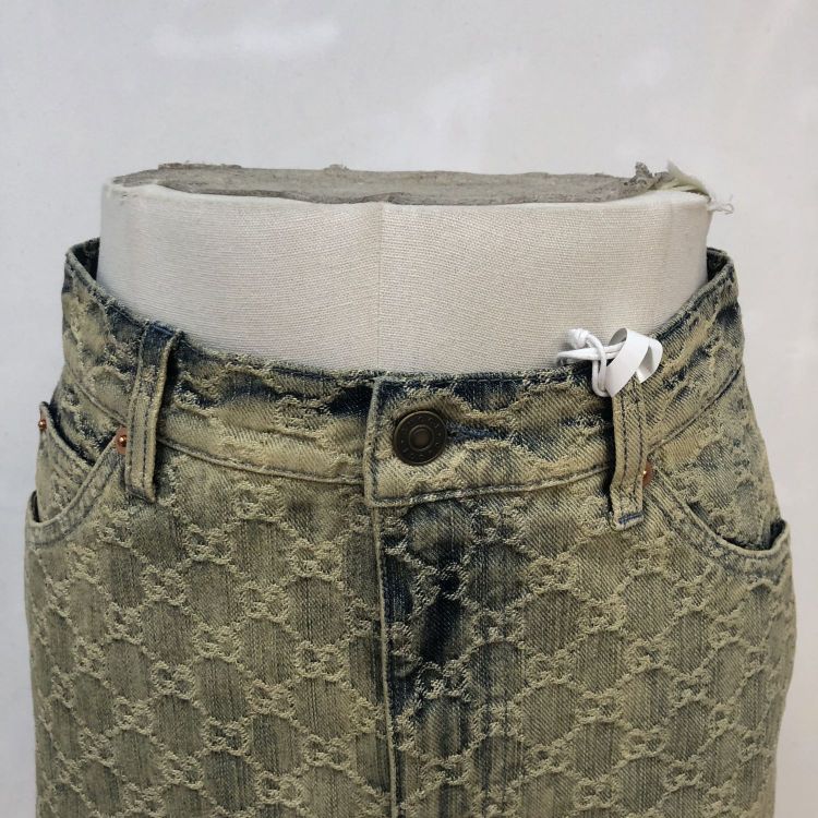 Gucci Gucci GG Denim Mini Skirt Size 38 Size 26" / US 2 / IT 38 - 6 Thumbnail