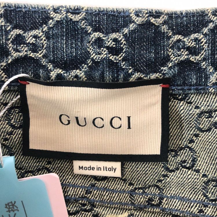 Gucci Gucci GG Denim Mini Skirt Size 38 Size 26" / US 2 / IT 38 - 3 Thumbnail