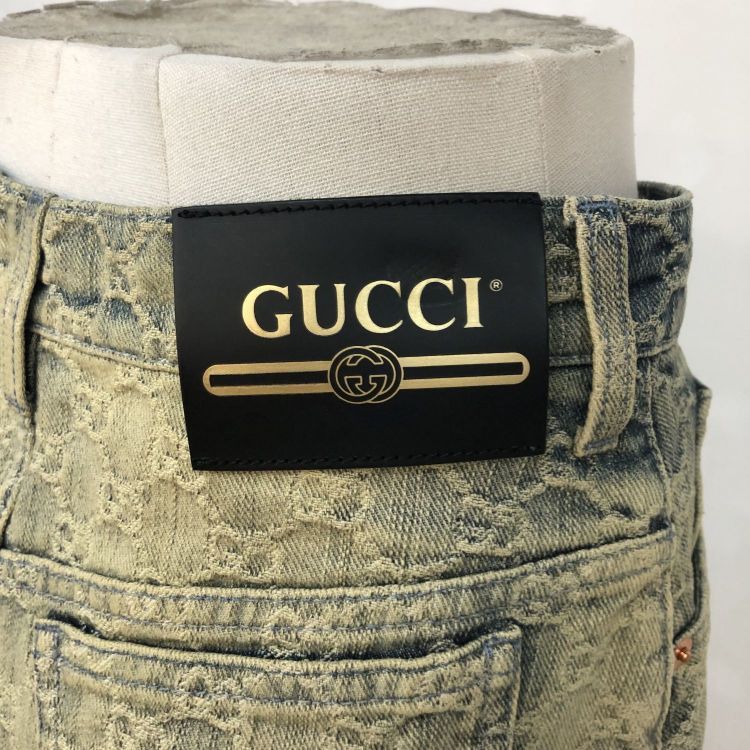 Gucci Gucci GG Denim Mini Skirt Size 38 Size 26" / US 2 / IT 38 - 5 Thumbnail