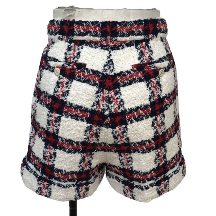 Gucci Gucci Plaid Tweed Shorts Size 36 Size 25" / US 0 / IT 36 - 2 Thumbnail