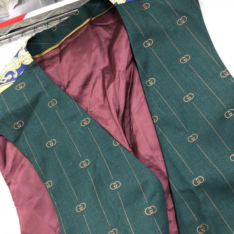 Gucci Gucci Logo Pattern Vest Size 38R Size 38R - 5 Thumbnail