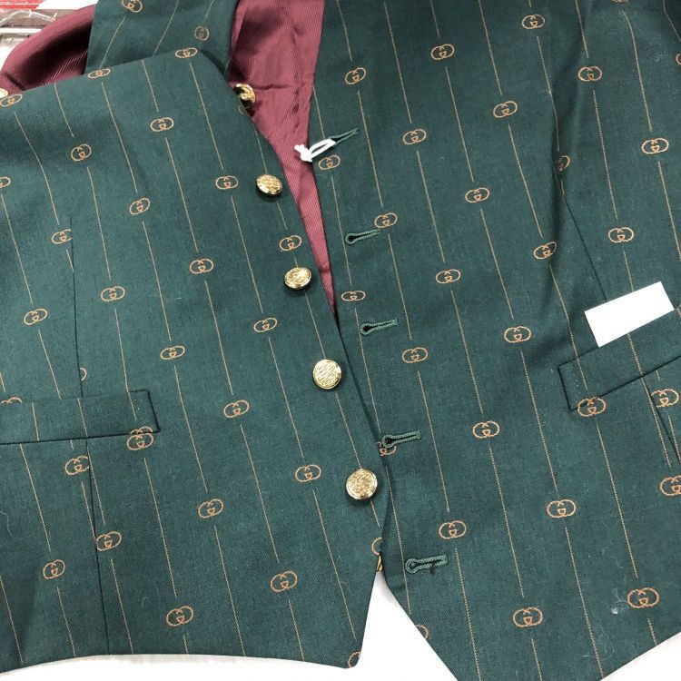 Gucci Gucci Logo Pattern Vest Size 38R Size 38R - 6 Thumbnail