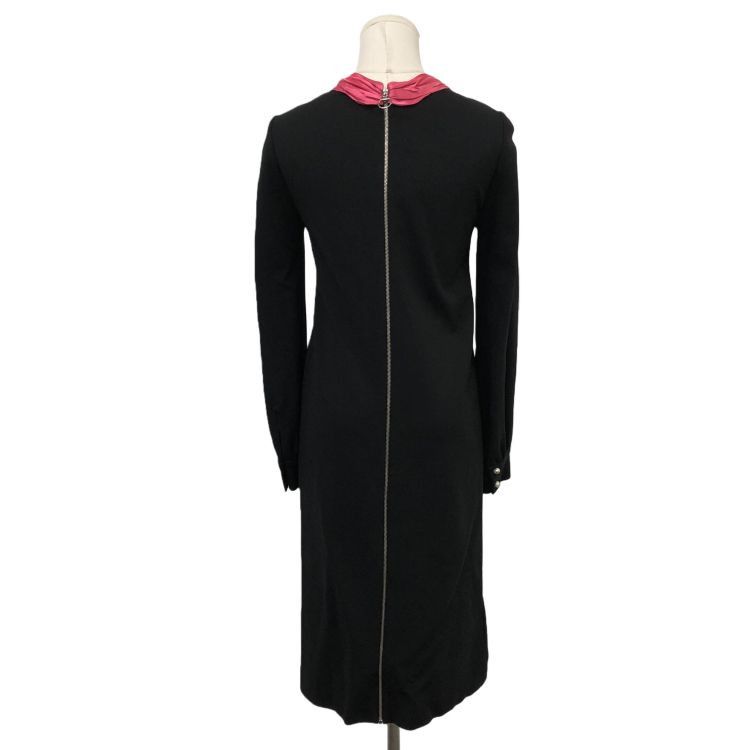 Gucci Gucci Black Silk Bow Midi Dress S Size S / US 4 / IT 40 - 2 Thumbnail