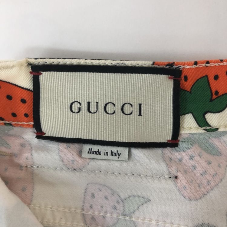 Gucci Gucci Strawberry Print Pants Size 24 Size 24" / US 00 / IT 34 - 3 Thumbnail