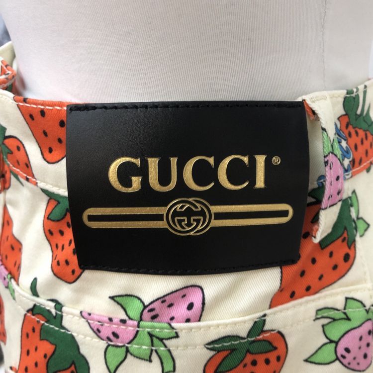 Gucci Gucci Strawberry Print Pants Size 24 Size 24" / US 00 / IT 34 - 7 Thumbnail