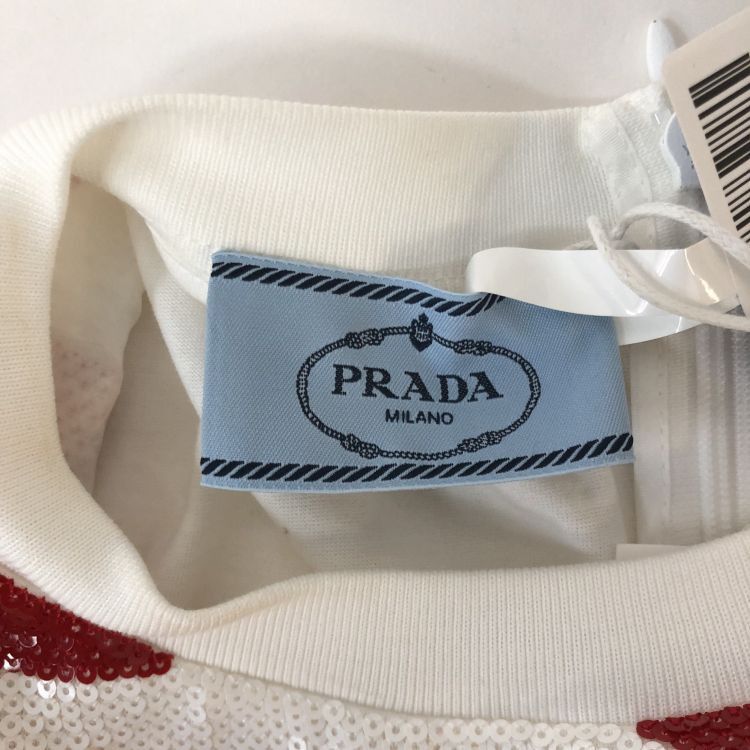 Prada Prada Sequin Striped Crop Top Size S Size S / US 4 / IT 40 - 3 Thumbnail