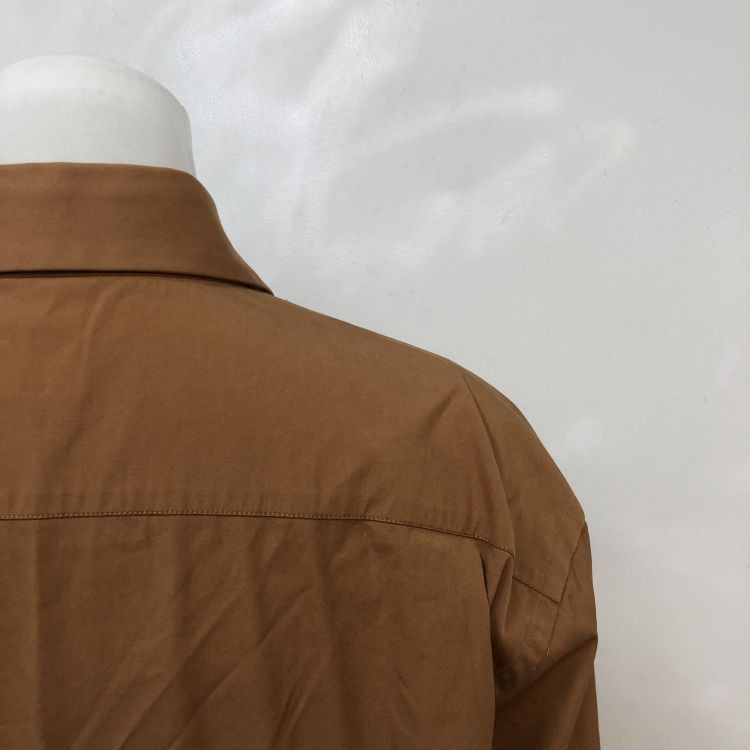 Prada Prada Brown Cotton Blend Button Up Shirt XL Size US XL / EU 56 / 4 - 8 Thumbnail
