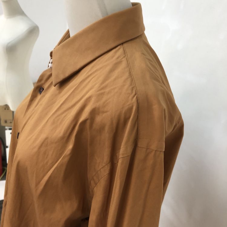 Prada Prada Brown Cotton Blend Button Up Shirt XL Size US XL / EU 56 / 4 - 7 Thumbnail