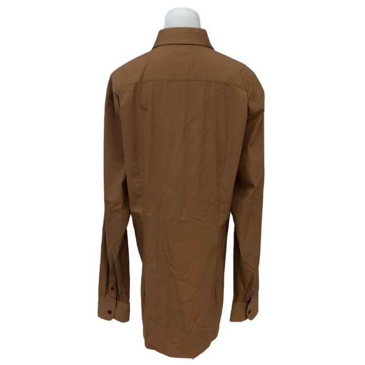 Prada Prada Brown Cotton Blend Button Up Shirt XL Size US XL / EU 56 / 4 - 2 Thumbnail