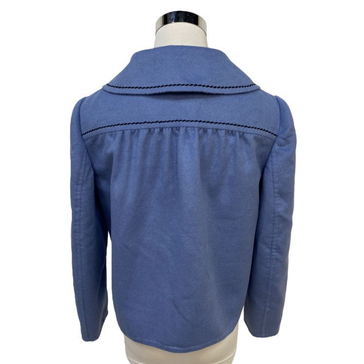 Prada Prada Blue Contrast Stitch Jacket Size 38 Size XS / US 0-2 / IT 36-38 - 2 Thumbnail