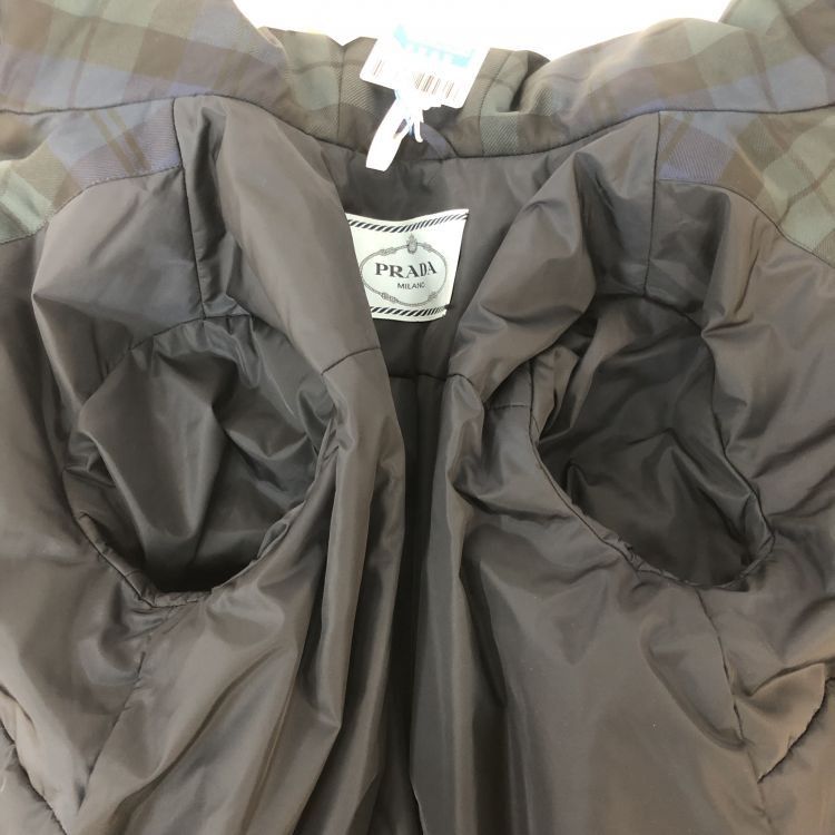 Prada Prada Plaid Tartan Hooded Jacket Size 36 Size XS / US 0-2 / IT 36-38 - 10 Thumbnail