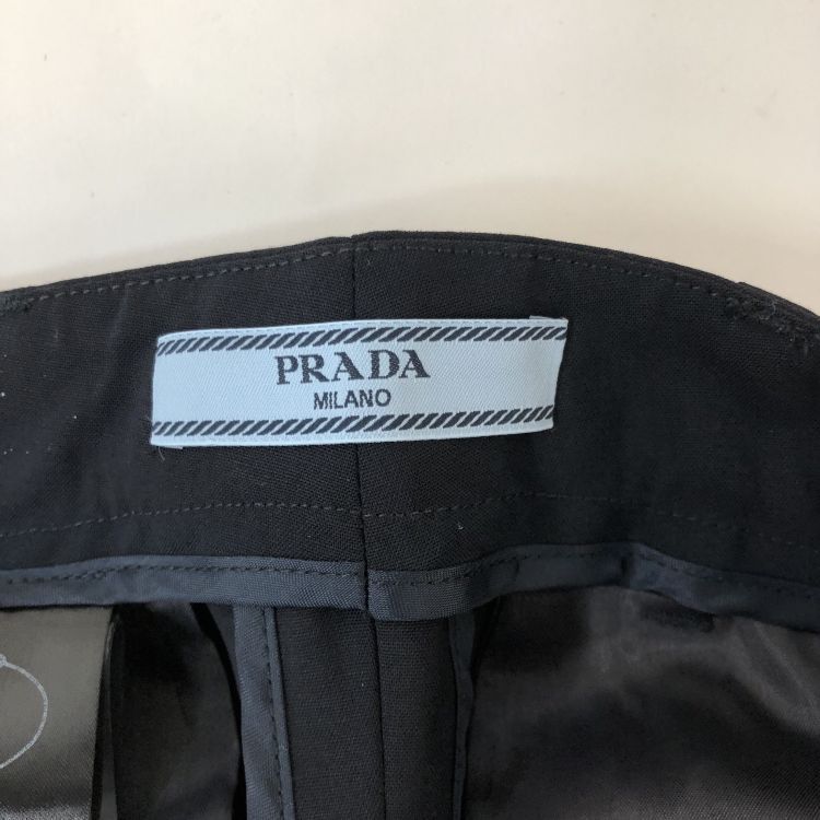 Prada Prada Black Wool Pants Size 38 Size 26" / US 2 / IT 38 - 3 Thumbnail