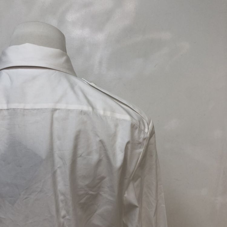 Prada Prada White Tie Detail Button Up Shirt Size 38 Size XS / US 0-2 / IT 36-38 - 9 Thumbnail