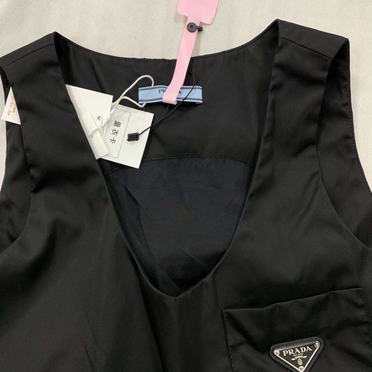 Prada Prada Logo Pocket Sleeveless Dress Size 40 Size S / US 4 / IT 40 - 8 Thumbnail