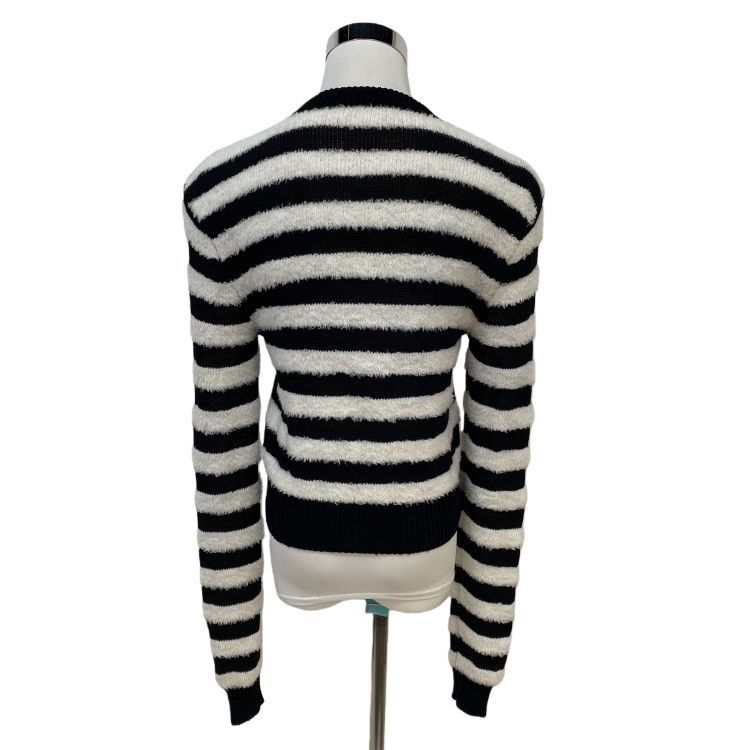 Balmain Balmain Striped Fuzzy Cardigan Size 34 Size XXS / US 00 / IT 34 - 2 Thumbnail