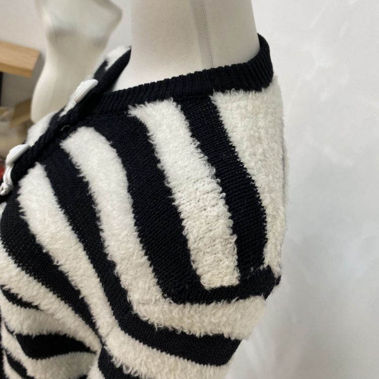 Balmain Balmain Striped Fuzzy Cardigan Size 34 Size XXS / US 00 / IT 34 - 7 Thumbnail
